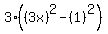 3%28%283x%29%5E2-%281%29%5E2%29