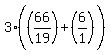 3%28%2866%2F19%29%5E%22%22%2B%286%2F1%29%29