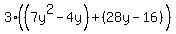 3%28%287y%5E2-4y%29%2B%2828y-16%29%29