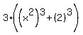 3%28%28x%5E2%29%5E3%2B%282%29%5E3%29