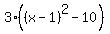 3%28%28x-1%29%5E2-10%29