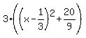 3%28%28x-1%2F3%29%5E2%2B20%2F9%29