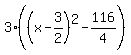 3%28%28x-3%2F2%29%5E2-116%2F4%29