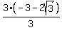 3%28-+3+-+2sqrt%283%29%29%2F3