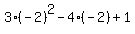 3%28-2%29%5E2+-4%28-2%29+%2B+1