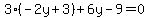 3%28-2y%2B3%29%2B6y-9=0