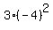 3%28-4%29%5E2