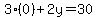 3%280%29%2B2y=30