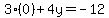 3%280%29%2B4y=-12