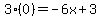 3%280%29=-6x%2B3