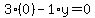 3%280%29-1%2Ay=0