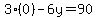 3%280%29-6y=90