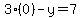 3%280%29-y=7
