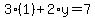 3%281%29%2B2%2Ay=7