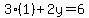 3%281%29%2B2y=6