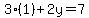 3%281%29%2B2y=7