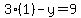 3%281%29-y=9
