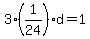 3%281%2F24%29d=1