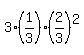 3%281%2F3%29%282%2F3%29%5E2