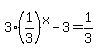 3%281%2F3%29%5Ex-3=1%2F3
