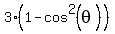 3%281-cos%5E2%28theta%29%29
