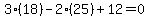 3%2818%29-2%2825%29%2B12=0