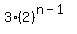 3%282%29%5E%28n-1%29