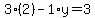 3%282%29-1%2Ay=3