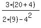 3%2820%2B4%29%2F%282%289%29-4%5E2%29