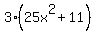 3%2825x%5E2+%2B+11%29