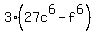 3%2827c%5E6-f%5E6%29