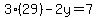 3%2829%29-2y=7%29
