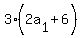 3%282a%5B1%5D+%2B+6%29