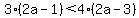 3%282a-1%29%3C4%282a-3%29