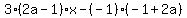 3%282a-1%29x-%28-1%29%28-1%2B2a%29