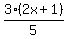 3%282x%2B1%29%2F5