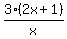 3%282x%2B1%29%2Fx