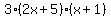 3%282x%2B5%29%28x%2B1%29