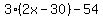 3%282x-30%29-54