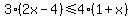 3%282x-4%29%3C=4%281%2Bx%29
