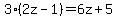 3%282z-1%29=6z%2B5