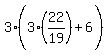 3%283%2822%2F19%29%5E%22%22%2B6%29