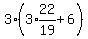 3%283%2Aexpr%2822%2F19%29%2B6%29