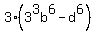 3%283%5E3b%5E6+-+d%5E6%29