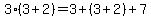 3%283+%2B+2%29+=+3+%2B+%283+%2B+2%29+%2B+7