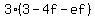3%283-4f-ef%29