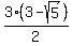 3%283-sqrt%285%29%29%2F2