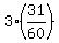 3%2831%2F60%29+