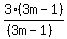 3%283m-1%29%2F%28%283m-1%29%29