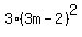 3%283m-2%29%5E2